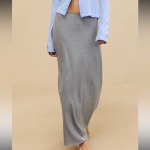 Aerie Real Soft® Stretch Maxi Skirt Gray Sparkle Size XL NWT